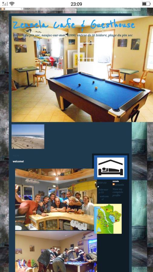 Zenzela Surf House Hotel Naujac-sur-Mer Eksteriør billede